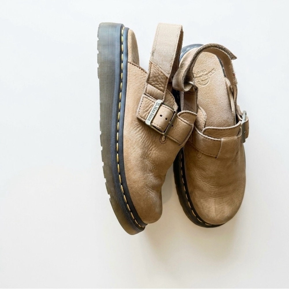 Dr. Martens Jorge II Savannah Tan Leather Backstrap Clog